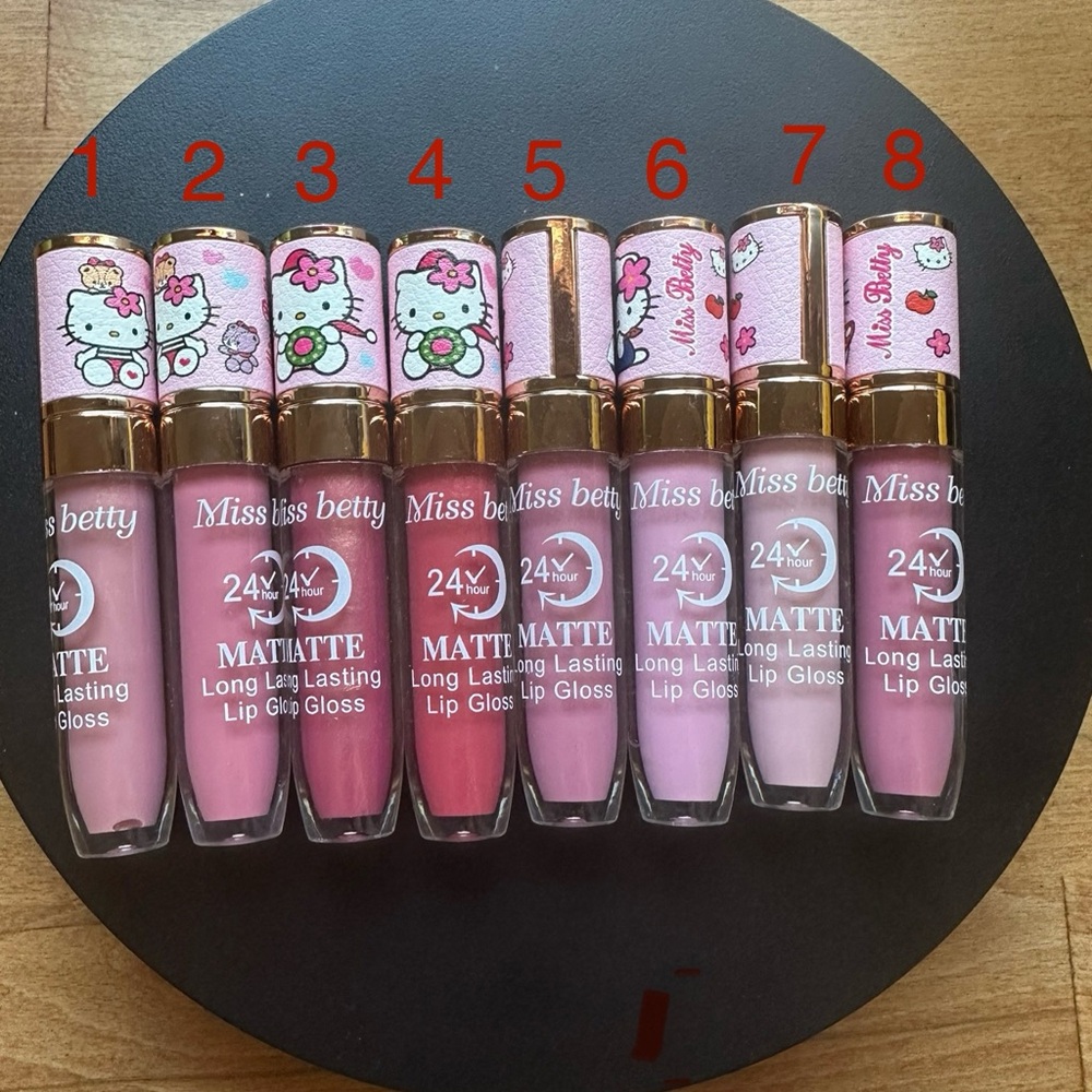 Hello Kitty -Matte Lip Gloss  - Pink and Red Shades -Pick One